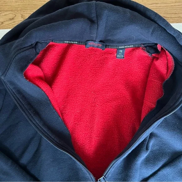 Scotch & Soda Black hoodie with red interior - Picture 4 of 5